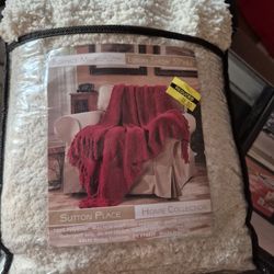 Bounce Microplush Luxury Throw blanket  Sutton Place Home Collection.
