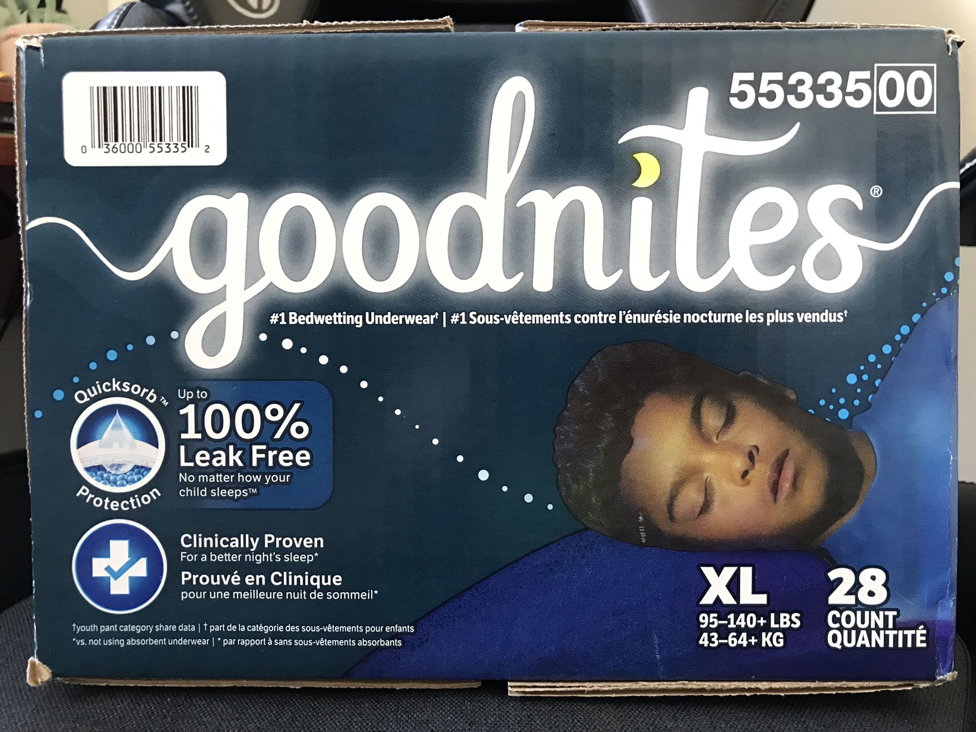 Good Nite For Boy Size XL/28 Diapers