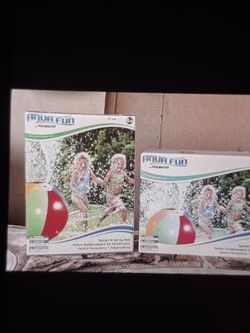 2 sprinkler balls great for summer time