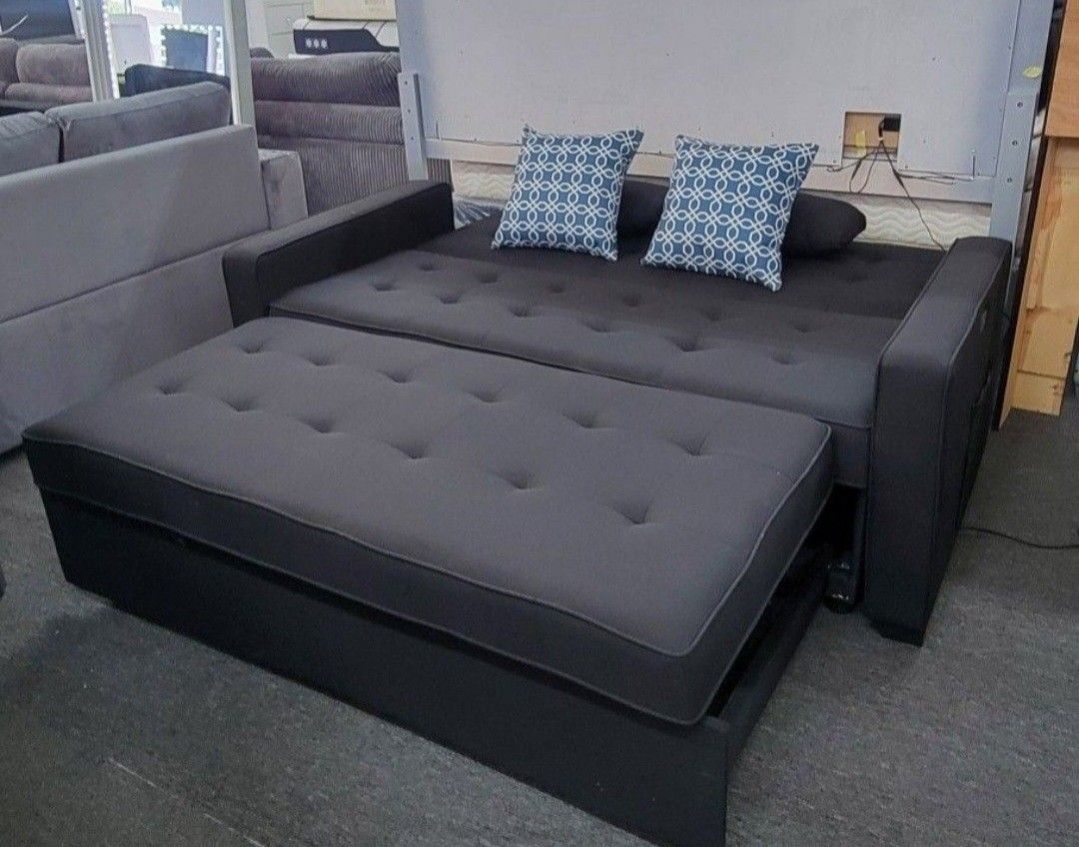 ✅️✅️ Black sectional sofa pull out sleep area✅️