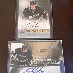 NHL Anaheim Mighty Ducks Autographed Hockey Cards