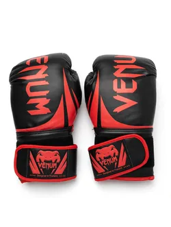 Venum Boxing Gloves 14 oz — Black/Red, Barely Used