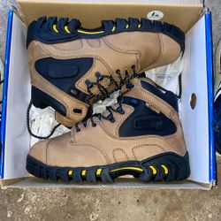 Michelin Men’s 6 “ Brown, Steel Toe Boot SIZE 8.5