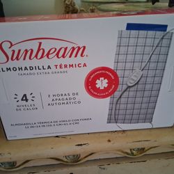 New King Size  Heating Pad 24 X 12 Sunbeam 