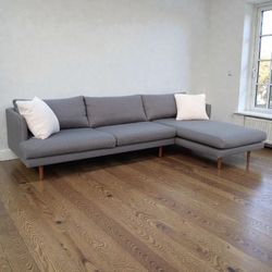 Free Delivery - Article MCM Sectional Couch - 110"