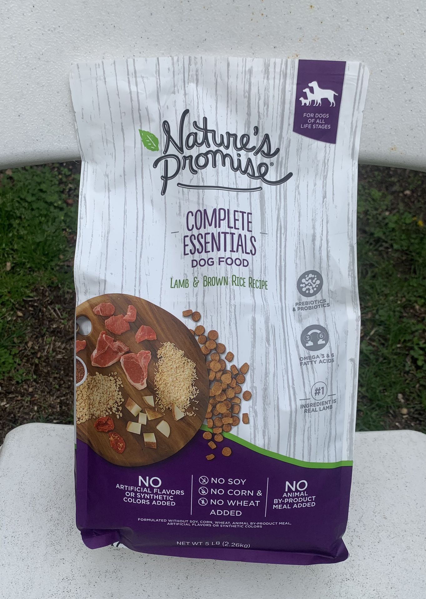 nature's promise complete essentials dog food lamb and brown rice recipe 5 lbs for all dogs