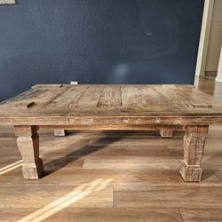 Sturdy Wooden Coffee Table
