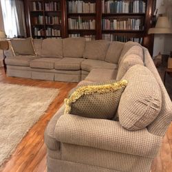 Sherrill Furniture Vintage Sectional Sofa – High-End Quality