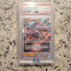 aerodactyl vstar 093/196 psa10