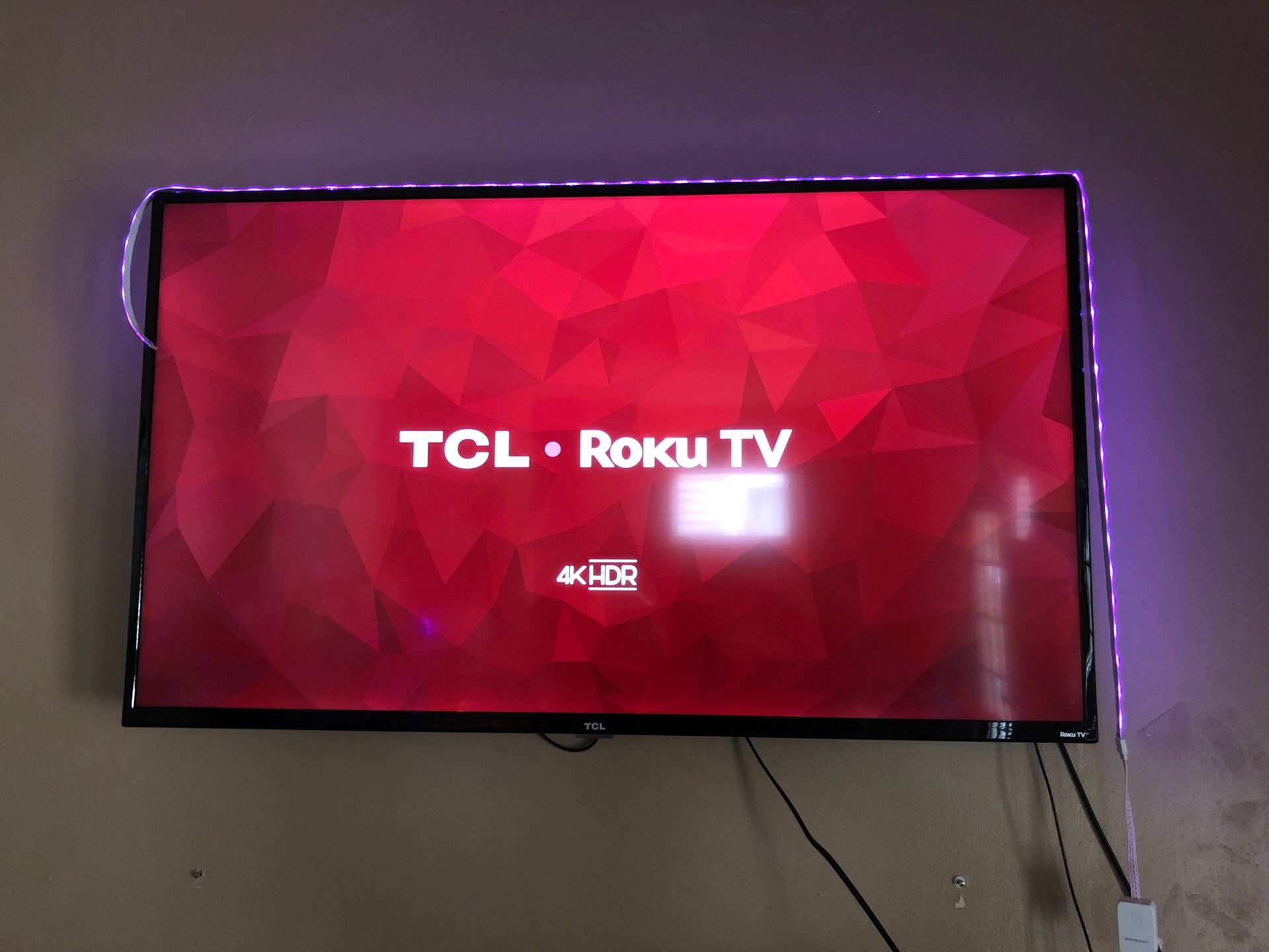 50 Inch TCL 4K HRD Roku Smart Tv