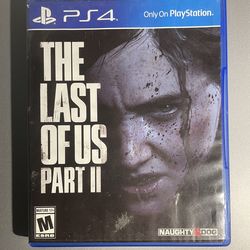 The Last Of US 2 Ps4 Part II Playstation Video Game