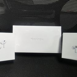 2 Pair Of Airpod2 & Apple Watch Ultra 3