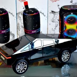 Tesla Cybertruck Shape Bluetooth Portable Speaker LED Screen