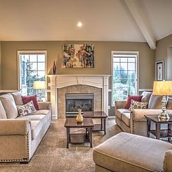 4-Piece Abbyson Living Monte Carlo Living Room Set - Couch, Loveseat, Armchair, & Ottoman