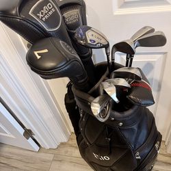 XXIO Prime SP1100 Driver, 5 & 7 Woods, Iron 5i-AW Complete Set, Edel Putter and Golf Bag