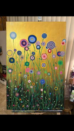 Spring Blooming Acrylic painting