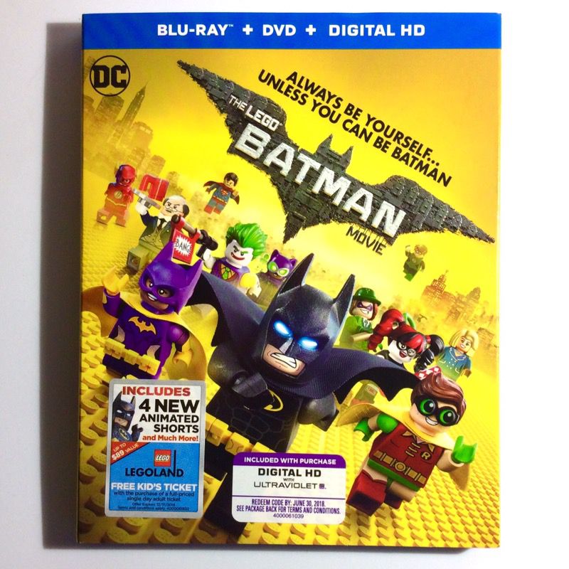 The Lego Batman Movie (Blu-Ray + DVD + Digital HD Code) 2017