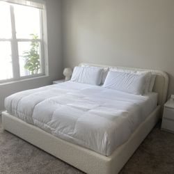 King Size Upholstered Bed Frame