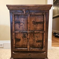 Small Rustic Wood Cabinet
