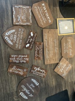 Wedding signs