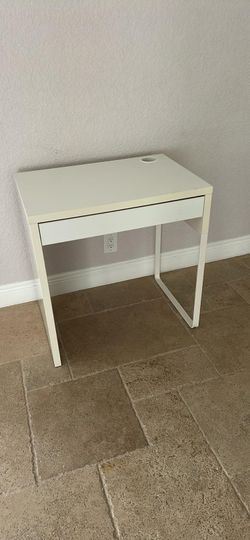 Small White IKEA Desk