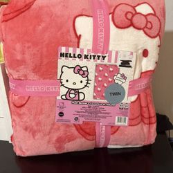 Hello Kitty Pink Bow Blanket 