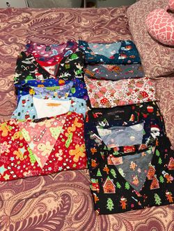 Christmas Scrub Tops and pants