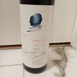 Bottle of Opus One wine