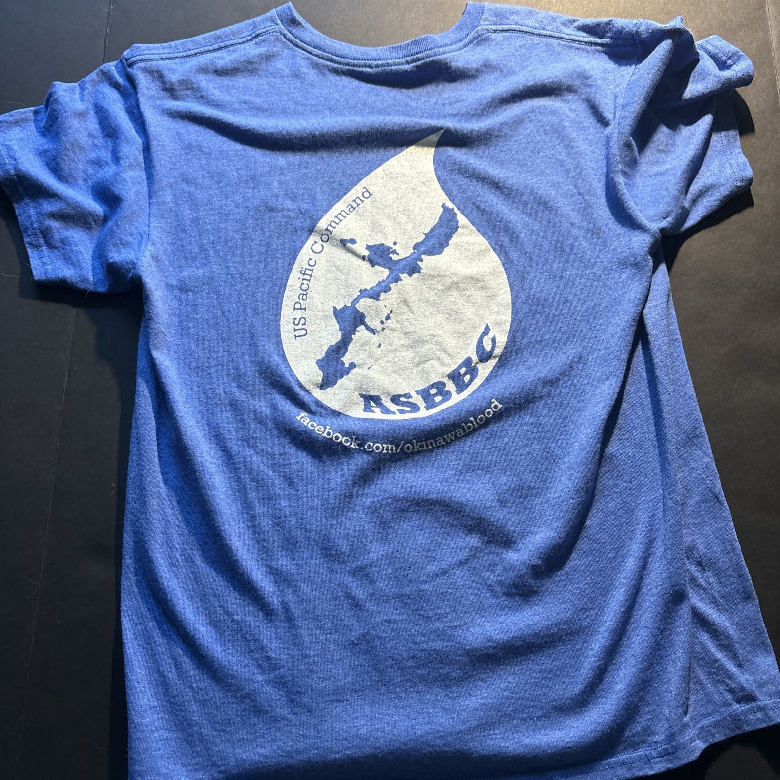 Men’s Medium Okinawa Blood Donation T-shirt IS Pacific Command