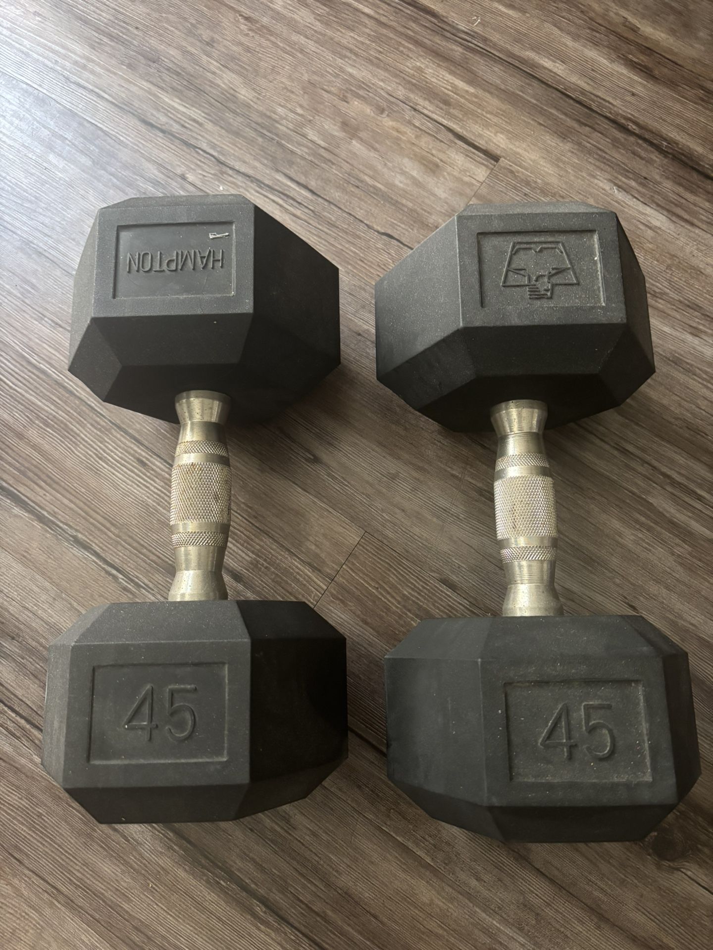 HAMPTON Urethane Dumbbell Weights 2x45 Lbs $100