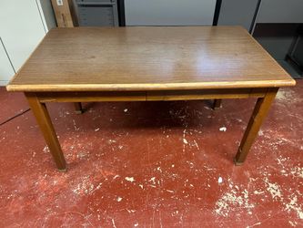 Mid Century Modern Wood Writing Desk w/ Drawers