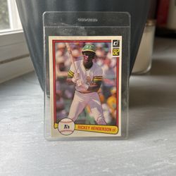 82’ DONRUSS Rickey Henderson Card