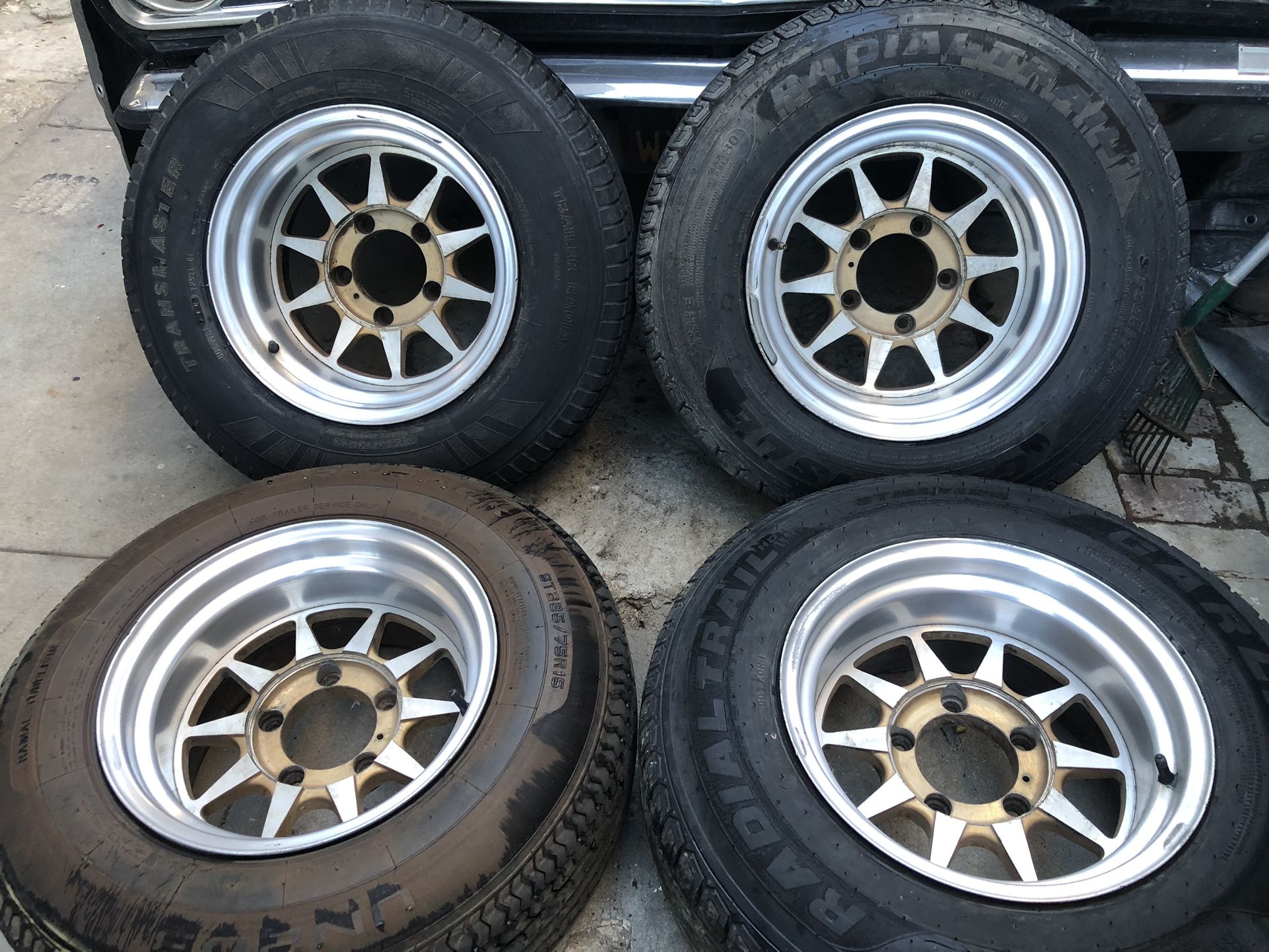 15x8.5 Prime Wheels 5x5.5 Dodge Ram  Ford F100 F150 American Racing Cragar 15x10 