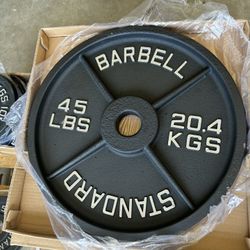 Brand New Steel Olympic Plates
