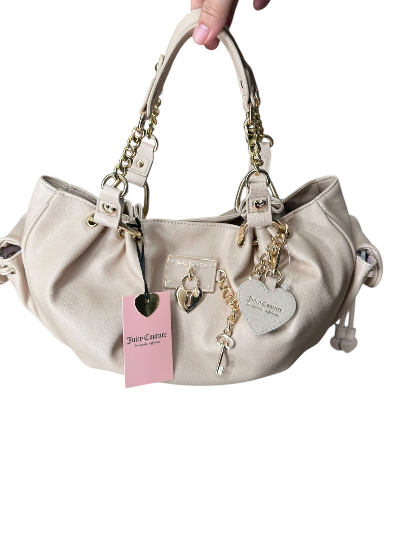 Juicy Couture ROLLING ON SATCHEL Sandstone Purse Bag NEW