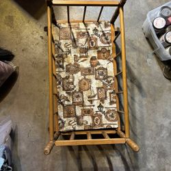 1950 Doll Rocker Cradle