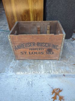 Old vintage hamster Bush Incorporated box wooden