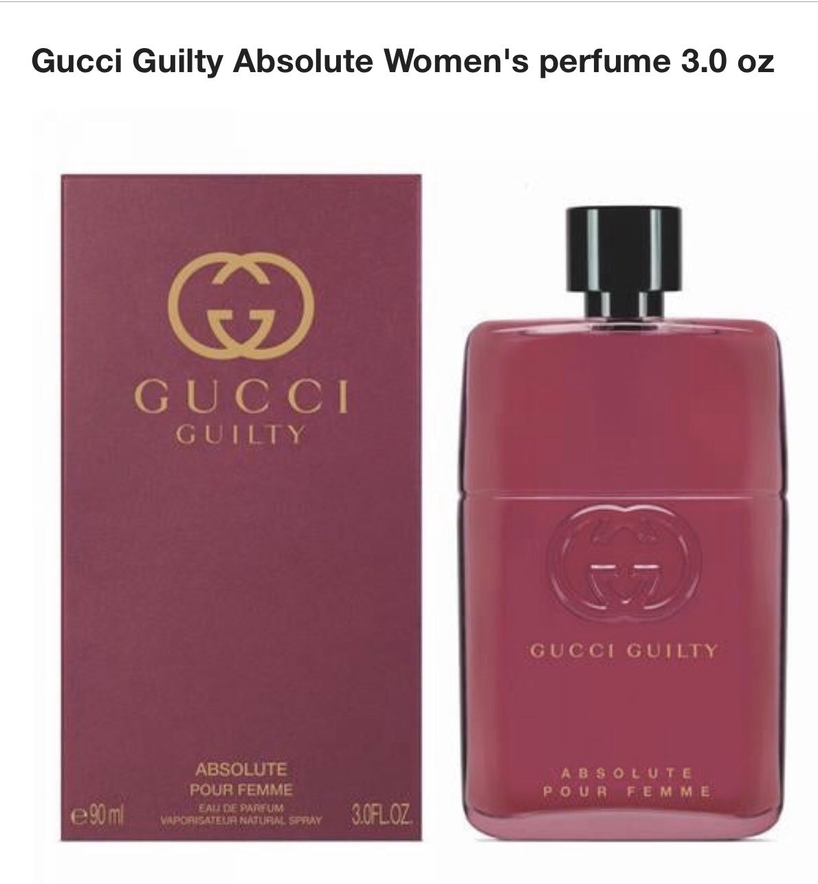 Cucci guilty absolute perfume 3.0oz