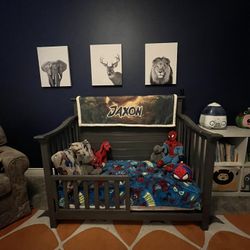 Little Boy Crib, Nursery Decorations 