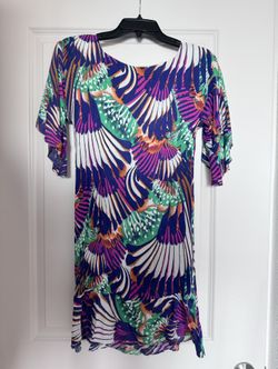 High Quality Colorful Midi Dress. Size Small. Never Used