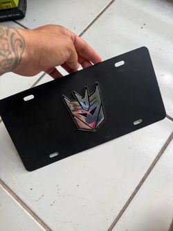 Transformers Decepticon License Plate
