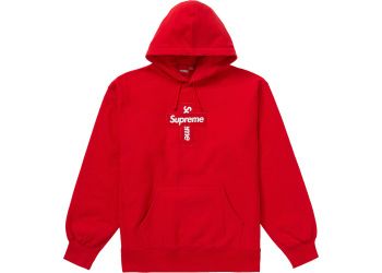 Supreme Cross Box Logo Hooded Sweatshirt
Red