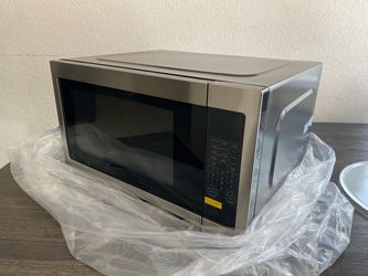 Amana® 2.2 Cu. Ft. Black on Stainless Countertop Microwave