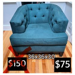 Was $150 Now $75 Upholstered Fabric Armchair