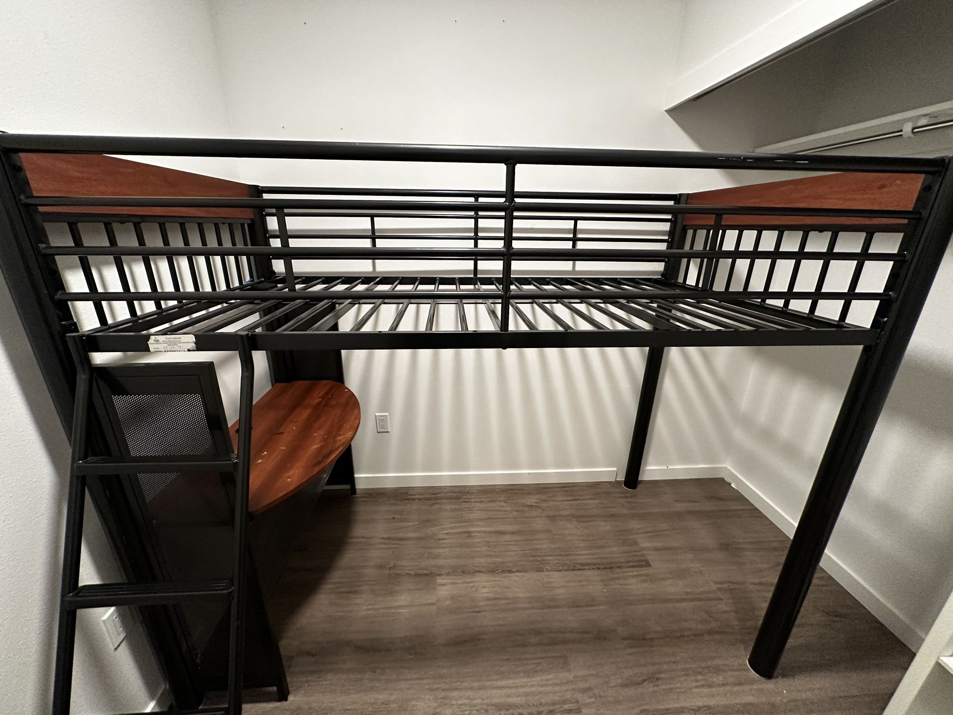 FREE Loft Bunk Twin Bed w/ Built-In Desk + Bonus Office Chair