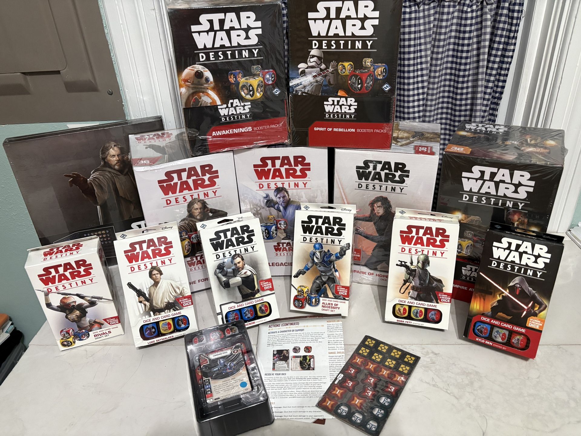 Star Wars: Destiny Huge Collection — Draft Sets + Full Booster Boxes + Dice Case 
