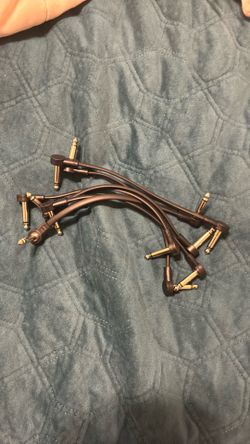 Guitar Bass Instrument Flat Patch Cables
