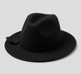 Classic Pendleton Wool Fedora Hat – Black – Size S/M – Excellent Condition