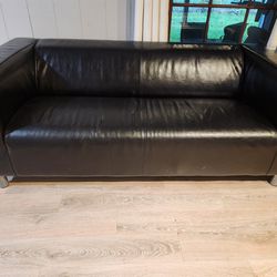Ikea Leather Couch 