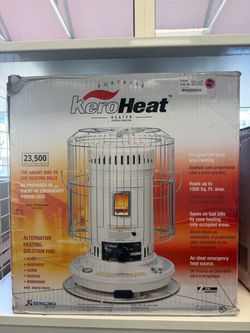 Sengoku L.A. KeroHeat Convection Kerosene Heater - 23,500 BTU, Indoor/Outdoor, White